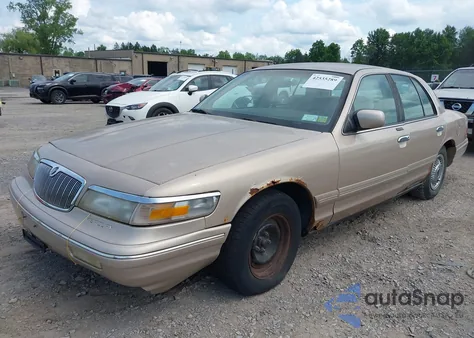 1997 Mercury Grand Marquis Gs из США, поврежденный, VIN 2MELM74W5VX695768